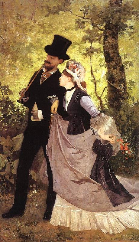 Ernest Duez Honeymoon Sweden oil painting art